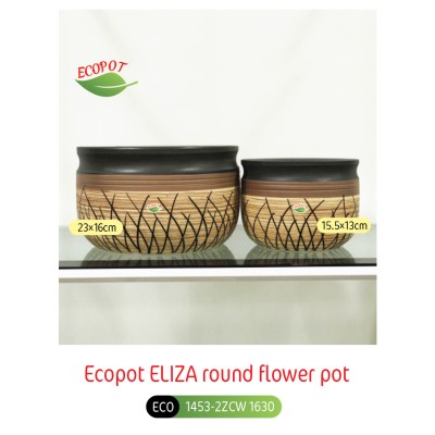 Ecopot ELIZA round flower pot